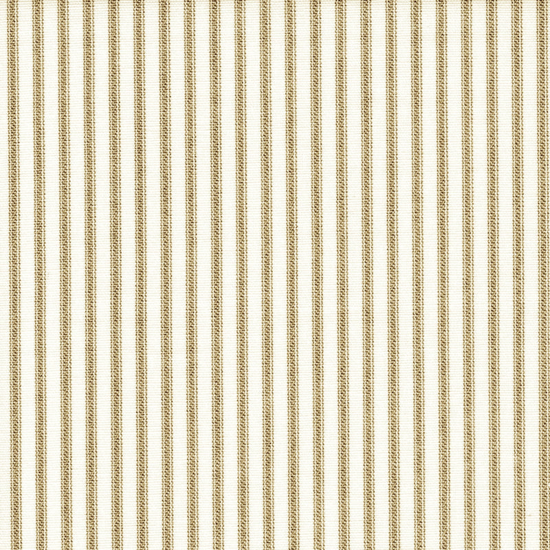 Tailored Bedskirt in Farmhouse Rustic Brown Ticking Stripe