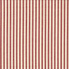 Round Tablecloth in Farmhouse Red Traditional Ticking Stripe on Beige