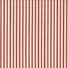 Round Tablecloth in Farmhouse Red Traditional Ticking Stripe on Beige