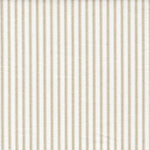 Gathered Bedskirt in Farmhouse Sand Beige Traditional Ticking Stripe