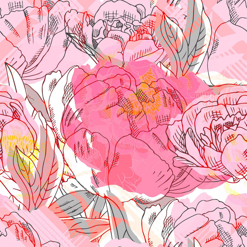 Pink Peonies Wallpaper