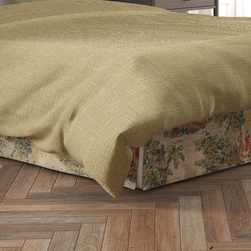 Tailored Bedskirt in Bosporus Antique Red Toile