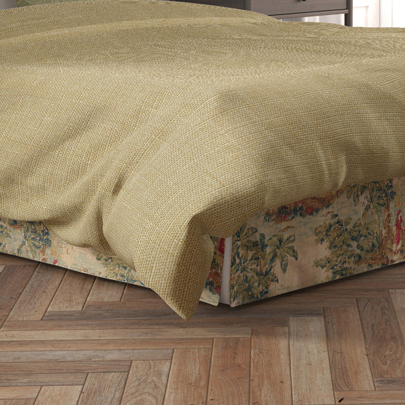 Tailored Bedskirt in Bosporus Antique Red Toile