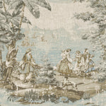 Rod Pocket Curtains in Bosporus Flax Toile