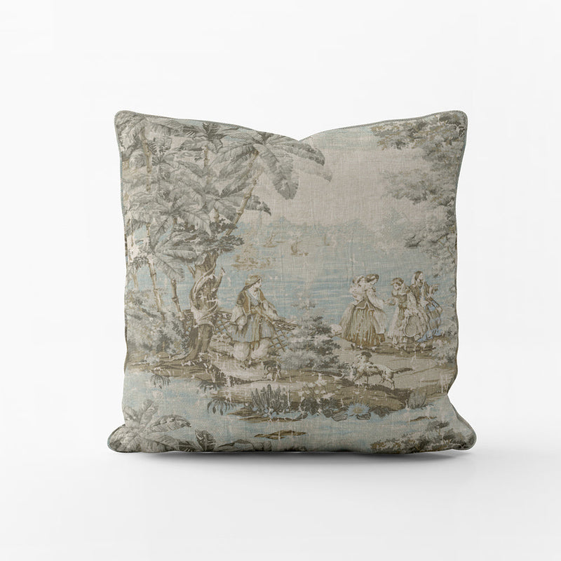 Decorative Pillows in Bosporus Flax Toile