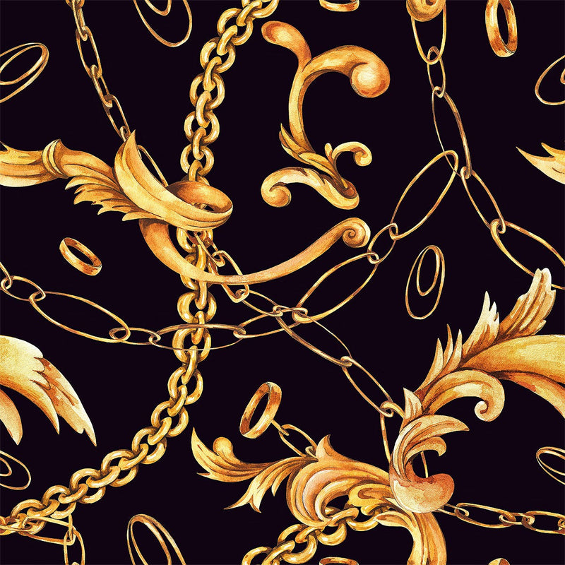 Gold Chains Pattern Wallpaper