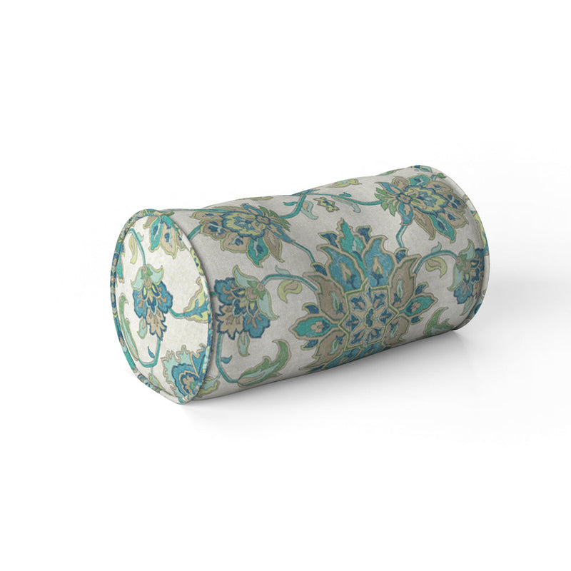 Decorative Pillows in Brooklyn Ocean Jacobean Floral Large Scale