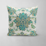 Decorative Pillows in Brooklyn Ocean Jacobean Floral Large Scale