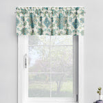 Tailored Valance in Brooklyn Ocean Jacobean Floral Large Scale