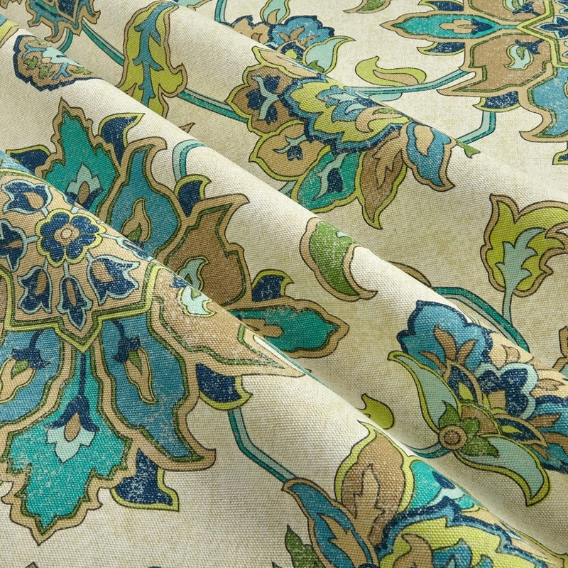 Shower Curtain in Brooklyn Ocean Jacobean Floral Large Scale