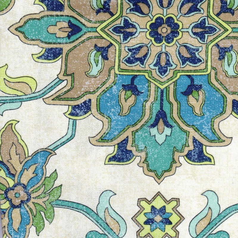 Decorative Pillows in Brooklyn Ocean Jacobean Floral Large Scale