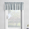 Tailored Valance in Brunswick Denim Blue Stripe