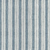 Gathered Bedskirt in Brunswick Denim Blue Stripe