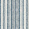 Gathered Bedskirt in Brunswick Denim Blue Stripe