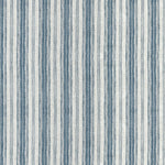 Rod Pocket Curtains in Brunswick Denim Blue Stripe