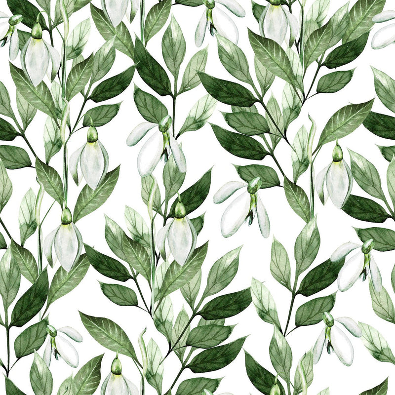 Elegant Green Leaves Wallpaper Fashionable Select