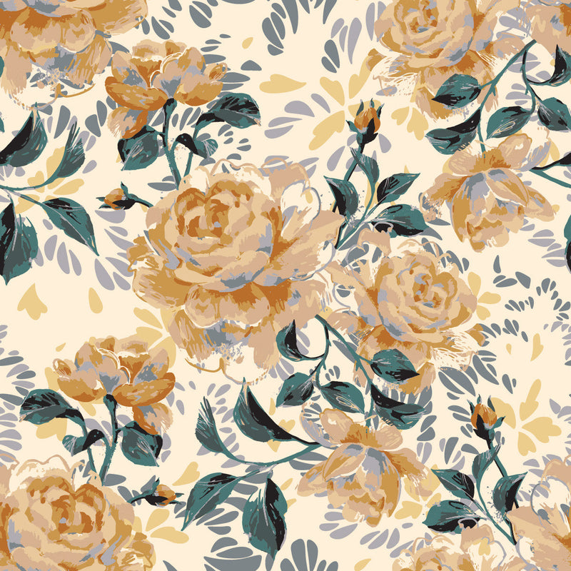 Beige Roses Wallpaper