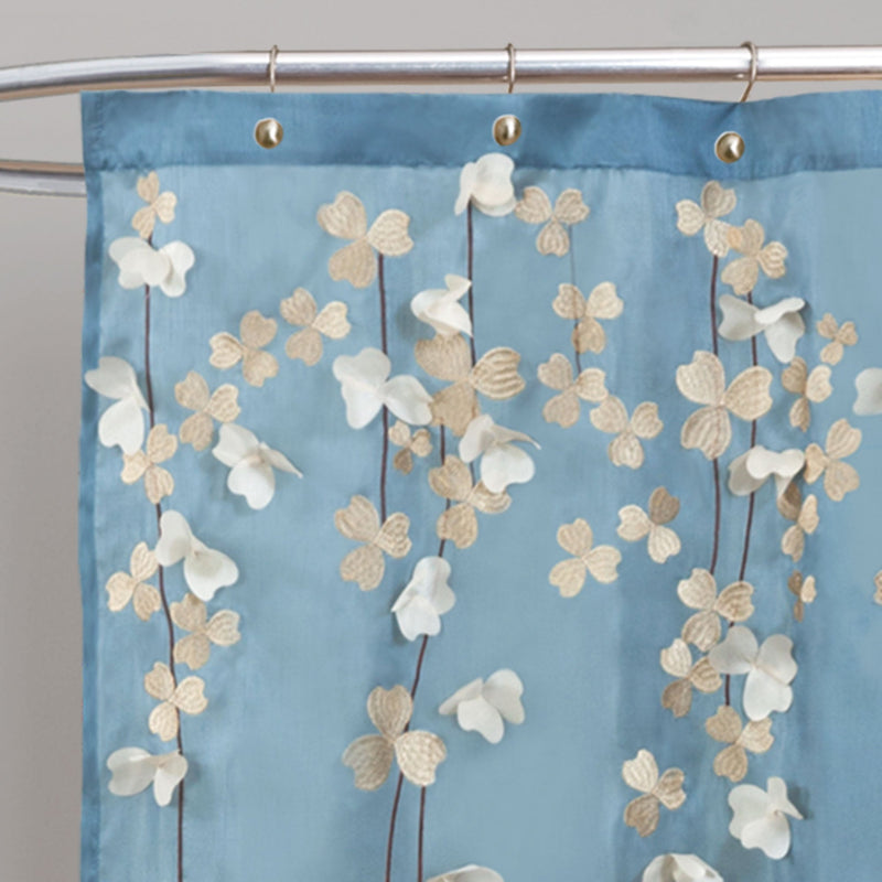 Flower Drops Shower Curtain