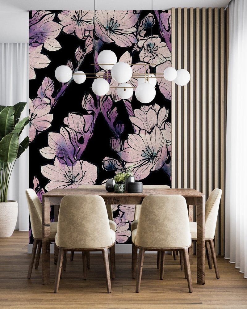 Purple Flowers Wallpaper