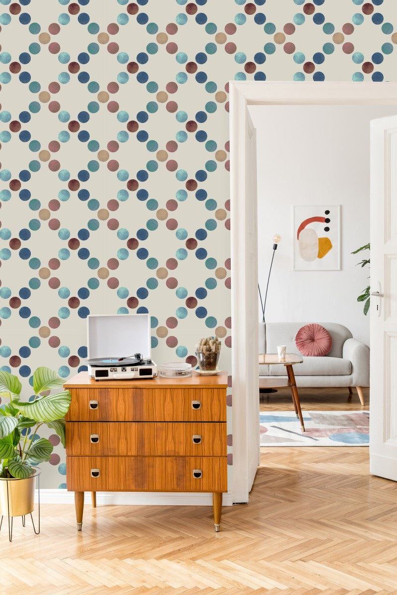 Stylish Multicolored Circles Wallpaper