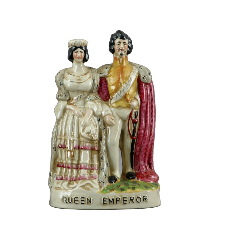 Staffordshire Queen & Emperor Figures Reproduction