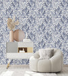 Voguish Purple Leaves and Berries Wallpaper Smart