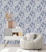 Voguish Purple Leaves and Berries Wallpaper Smart