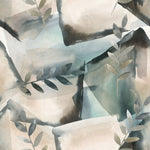Elegant Grey Leaves Wallpaper Chic