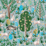 Hares in Forest Wallpaper