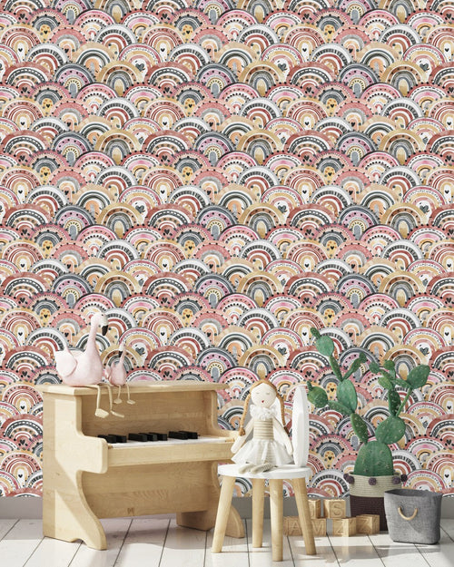 Multicolored Rainbow Wallpaper
