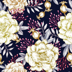 Cream Peonies Wallpaper