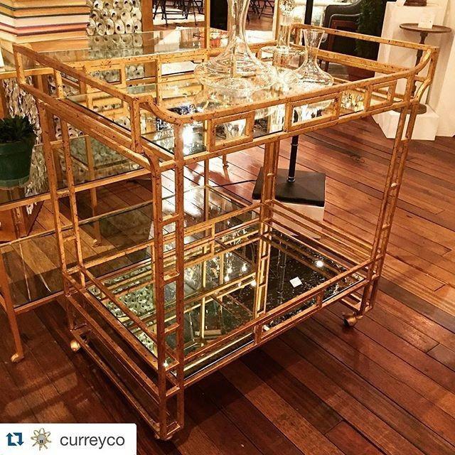 Currey and Company Odeon Bar Cart 4217 - LOVECUP - 2