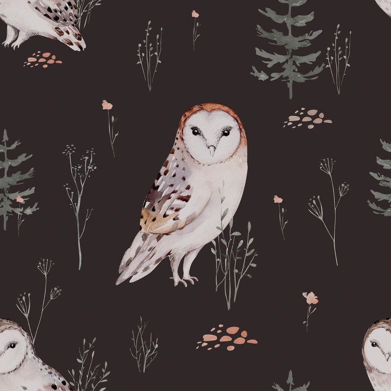 Elegant Owls Wallpaper Tasteful