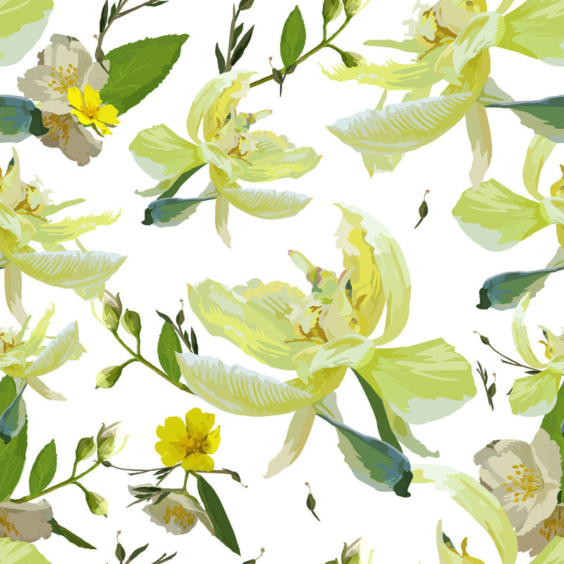 Brightly Yellow Flowers Wallpaper