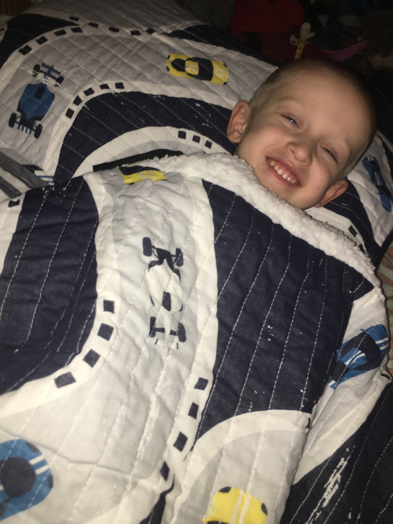 Car Tracks Quilt Set