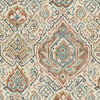 Gathered Bedskirt in Cathell Clay Medallion Weathered Persian Rug Design- Large Scale