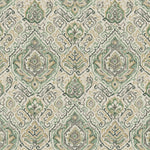 Bed Scarf in Cathell Meadow Green Medallion Weathered Persian Rug Design- Large Scale