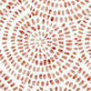 Shower Curtain in Cecil Potters Wheel Terracotta Brown Watercolor Circular Dot Geometric