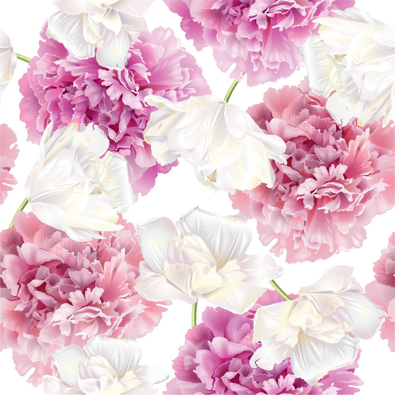 Contemporary Gentle Pink Flowers Wallpaper Vogue