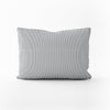 Decorative Pillows in Classic Black Ticking Stripe on White