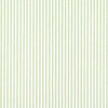 Gathered Bedskirt in Classic Kiwi Green Ticking Stripe on White