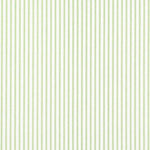 Gathered Bedskirt in Classic Kiwi Green Ticking Stripe on White