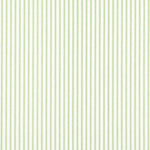 Round Tablecloth in Classic Kiwi Green Ticking Stripe on White