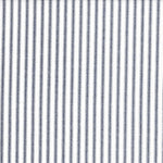Tailored Tier Cafe Curtain Panels Pair in Classic Navy Blue Ticking Stripe on White