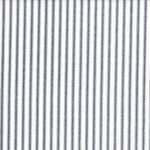 Round Tablecloth in Classic Navy Blue Ticking Stripe on White
