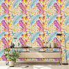 Voguish Brightly Leaves Wallpaper Chic
