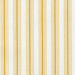 Rod Pocket Curtain Panels Pair in Cottage Barley Yellow Gold Stripe