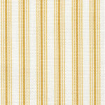 Gathered Bedskirt in Cottage Barley Yellow Gold Stripe