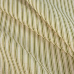 Round Tablecloth in Cottage Jungle Green Stripe