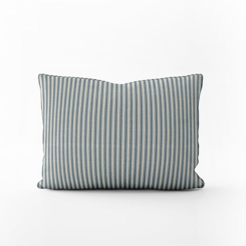 Decorative Pillows in Cottage Navy Blue Stripe